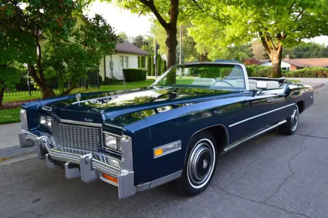 gorgeous very rare 1976 cadillac fleetwood eldorado convertible 500 a/c nice !!
