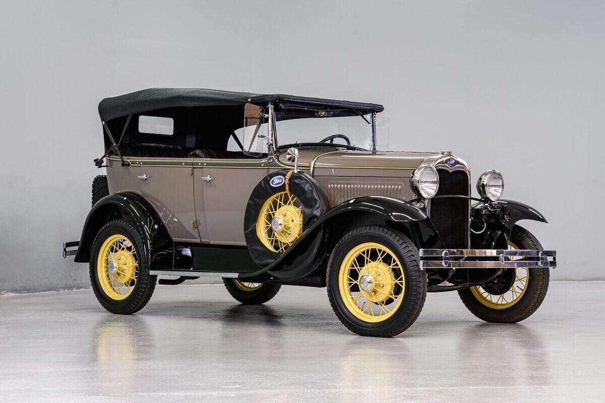 1930 ford model a phaeton 99 miles drab green and black coupe