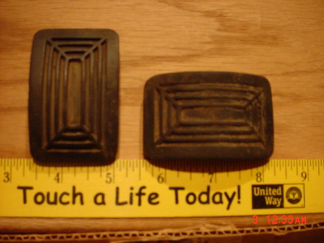 renault ondine rubber pedal set - used