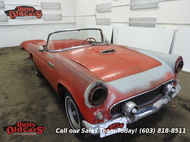 1956 red no motor no tranny parts car body!