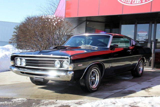 69 ford torino 428 q code numbers matching rare gorgeous c6 trans black beauty