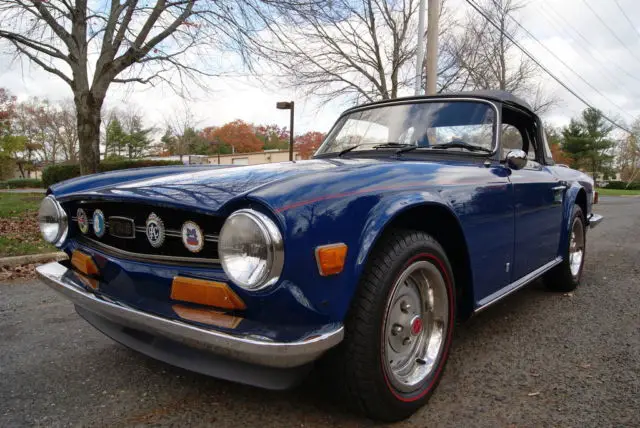 1975 triumph tr-6 rotissorie restoration collector owned vehicle must see !!!