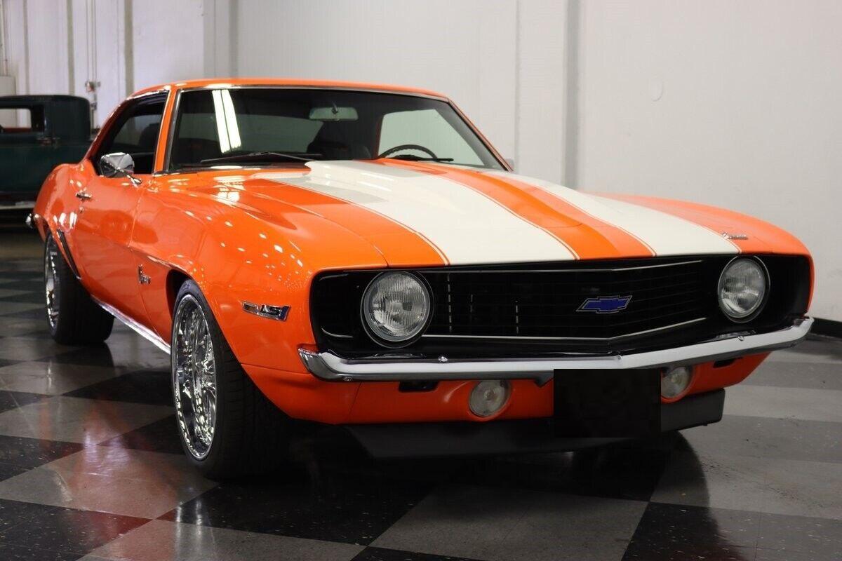 1969 chevrolet camaro restomod ls1 v8 tangerine mist 578 miles