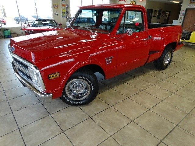 factory short bed 1968 c10 350v8 ((air-conditioning)) step side bed 72 71 70 69
