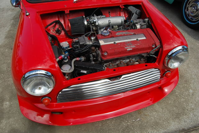 classic mini cooper 1960 mini tec frame coilovers honda b16b type r lsd trans