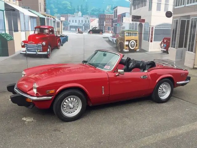1977 triumph spitfire convertible. 4 cylinder engine with 4 speed