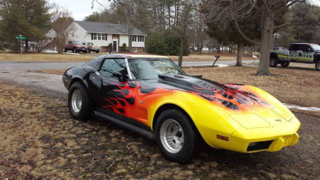 1977 chevrolet corvette custom hot rod flames