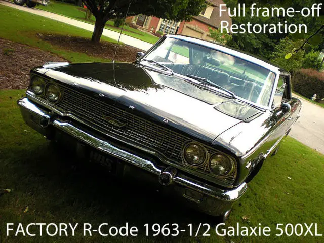 1963 1/2 ford galaxie 500xl - rare factory r-code 427cid v8 2x4-bbl - frame-off!