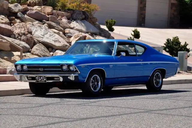 1969 chevrolet chevelle ss 396 #'s matching rotisserie restored fully documented