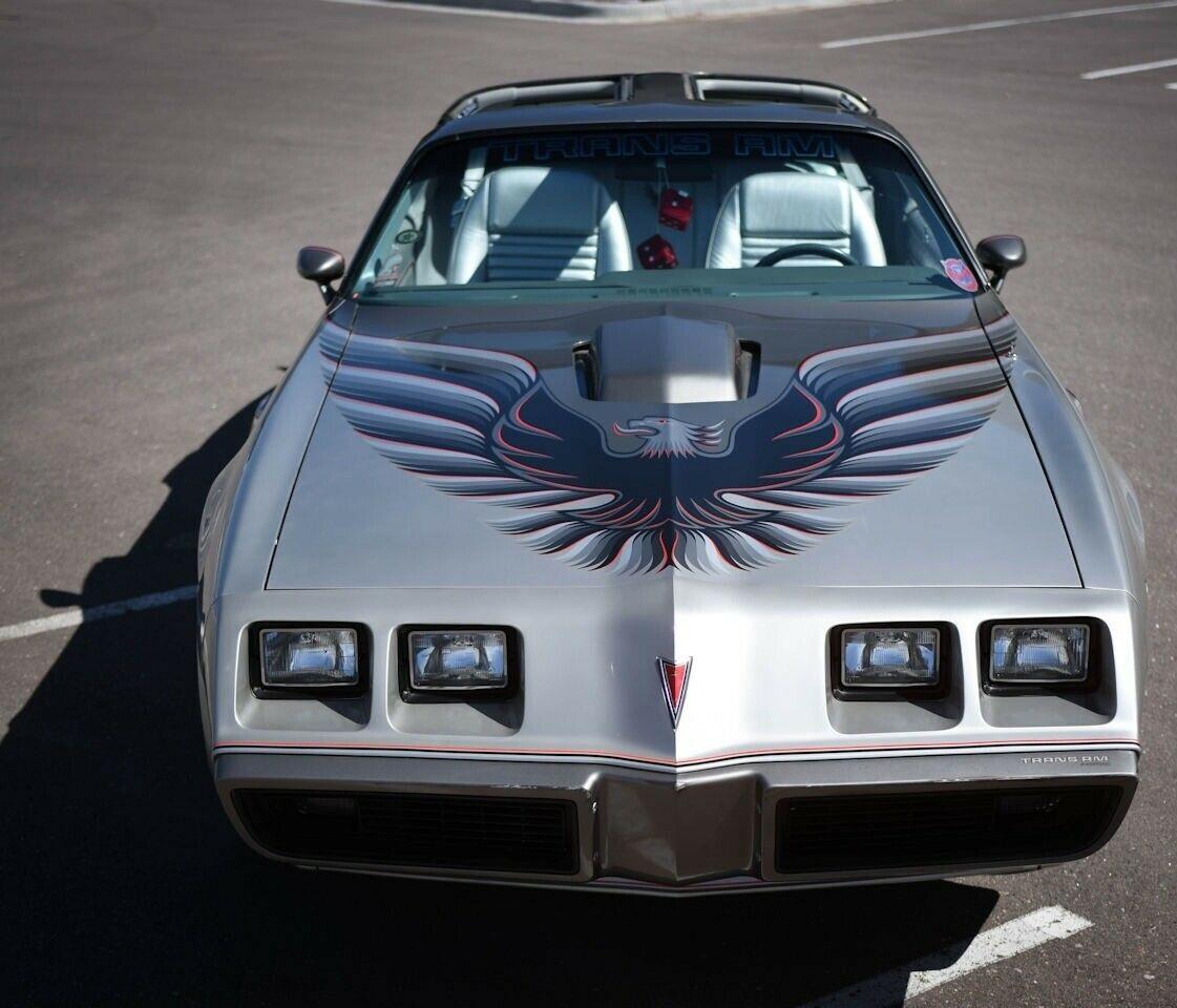 1979 pontiac firebird trans-am silver coupe pontiac 400 cid v8 4 speed manual