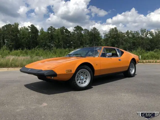1974 detomaso pantera orange 24k actual miles window sticker well documented