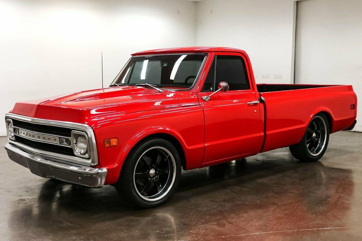 1969 chevrolet c-10 91330 miles red truck 350 chevrolet v8