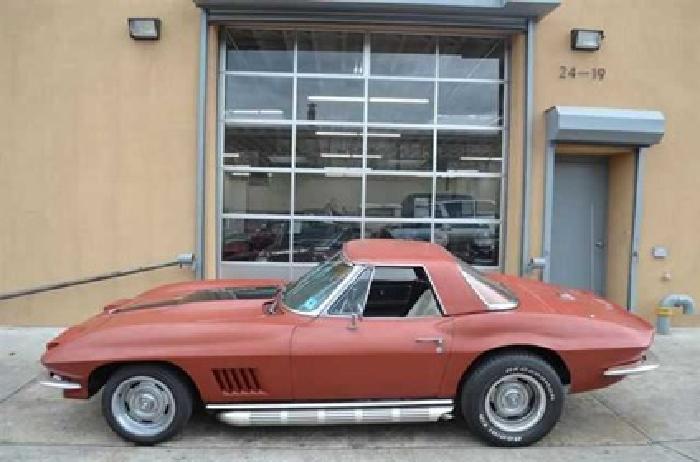 used 1967 chevrolet corvette roadster convertible, 0 miles in astoria, ny