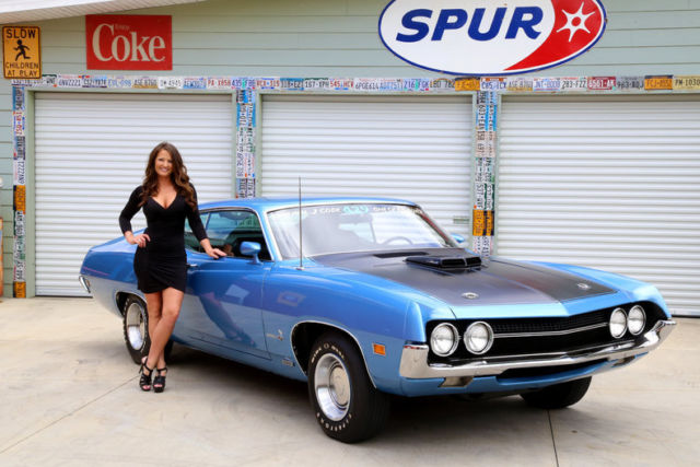 1970 ford torino 429 cobra jet #s matching rotisserie resto four speed 9" posi