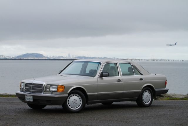 beautiful 1990 mercedes benz 300se 126 smoke silver 68k orig miles, calif car