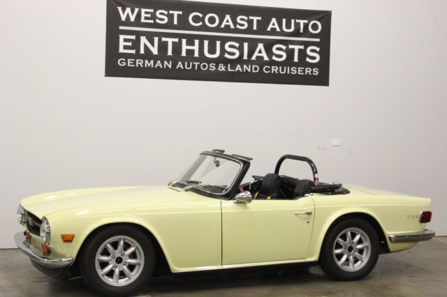 1970 triumph tr-6. locally owned for 35 years, rust free and numerous mods