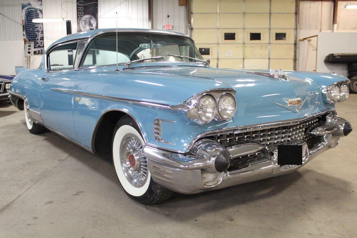 1958 cadillac eldorado seville 5343 miles blue coupe v8 automatic