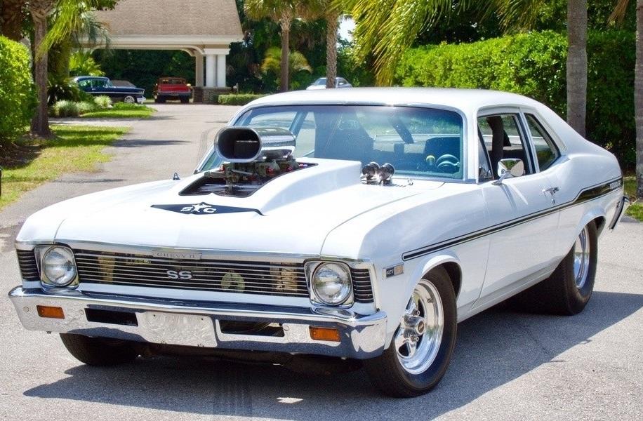 1968 chevrolet nova pro-street 850+hp 496 supercharged stroker tubro400