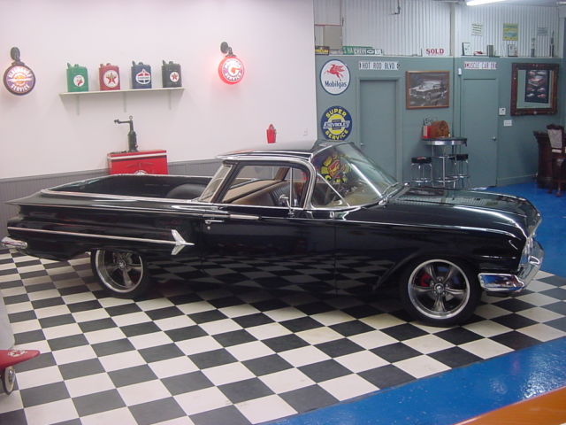 1960 chevrolet el camino black w/ tan interior runs, drives and looks very nice