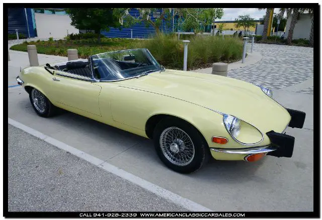1974 jaguar e-type xke roadster convertible v12 36k mi automatic a/c sarasota fl