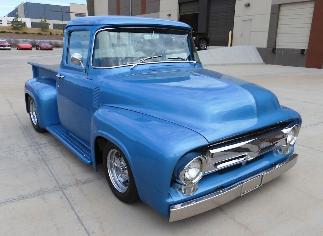 1956 ford f-100 big window v-8 dohc 4r70w aode automatic