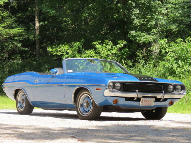 1971 blue convertible rare muscle car great driver collector car