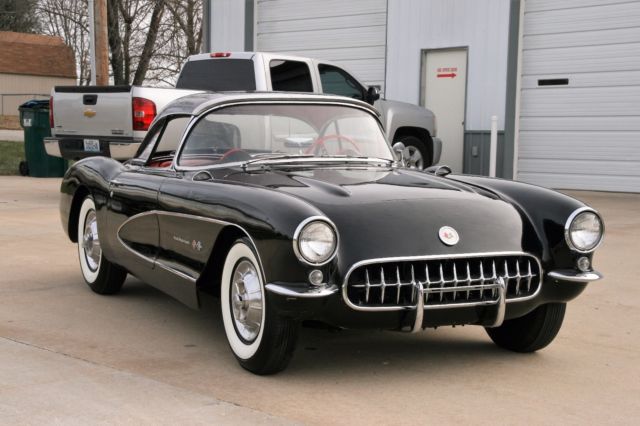 extremely rare 1957 corvette fuelie 1 of 102 built onyx black on red pw