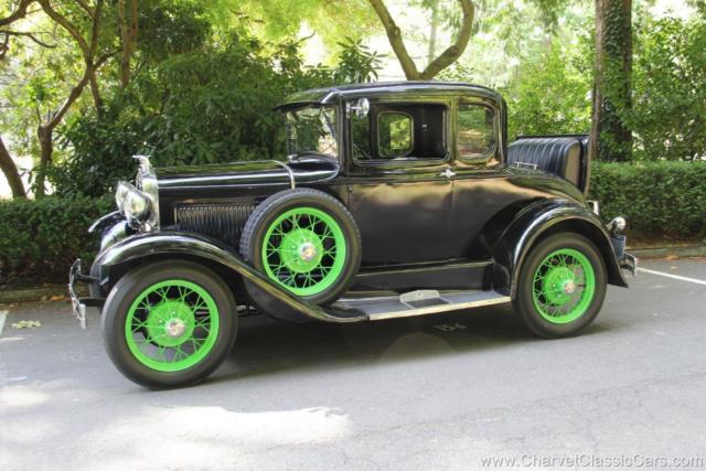 1931 ford model a rumble seat coupe. excellent! see video