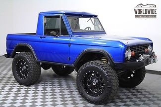 1966 ford bronco half cab restored. custom. ps. pb!