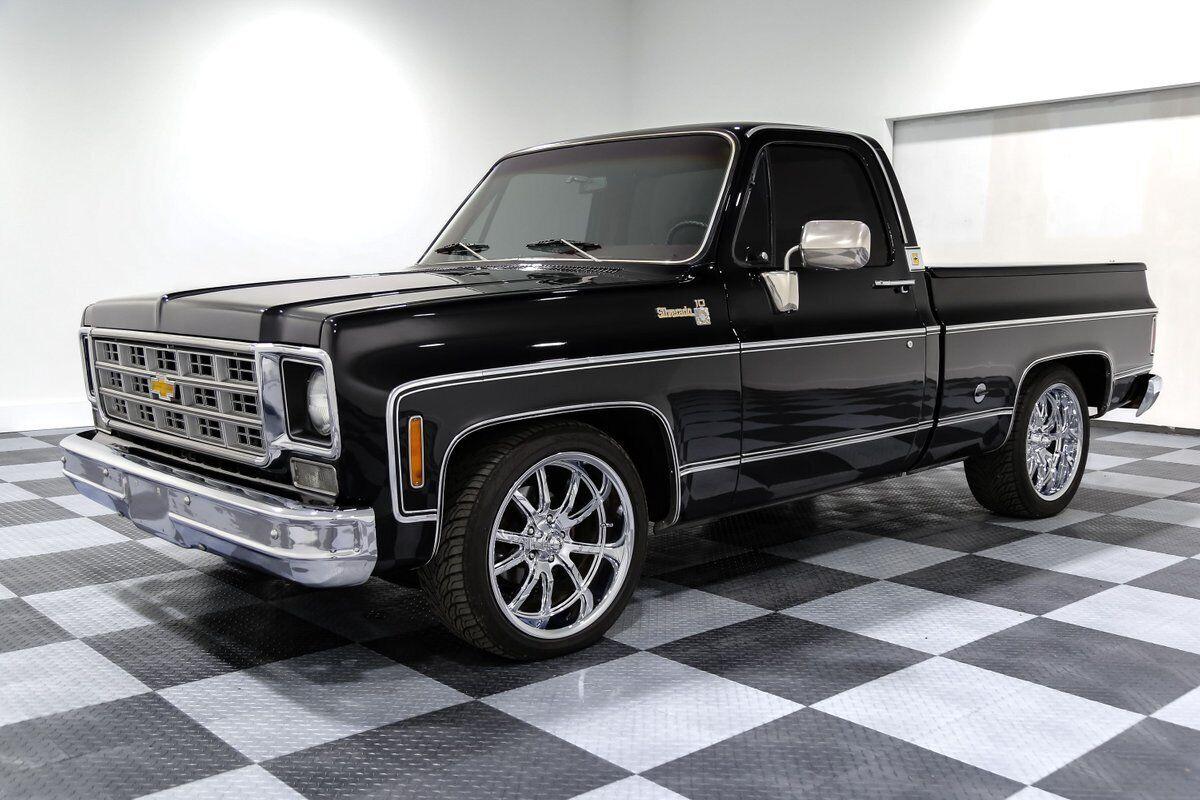 1978 chevrolet c 10 silverado 89769 miles black truck 454 big block v8