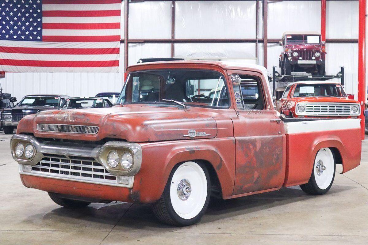 1959 ford f 100 automatic red pickup truck 55444 miles