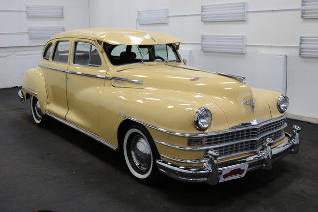 1948 yellow project car 350v8 3spd body inter good!