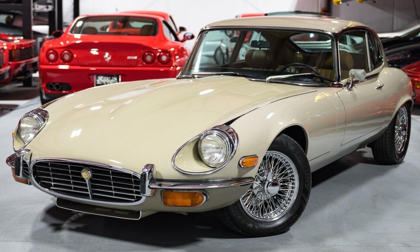 1971 jaguar e-type series 3 v12 ascot fawn coupe automatic 33492 miles