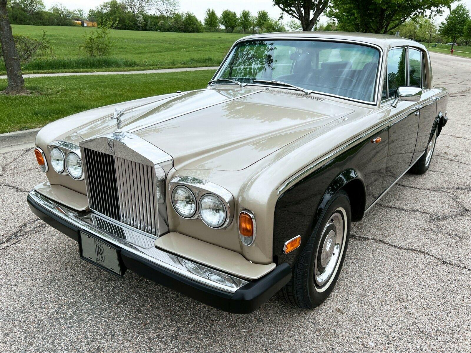 1979 rolls-royce silver shadow ii silver sand metallic over masons black