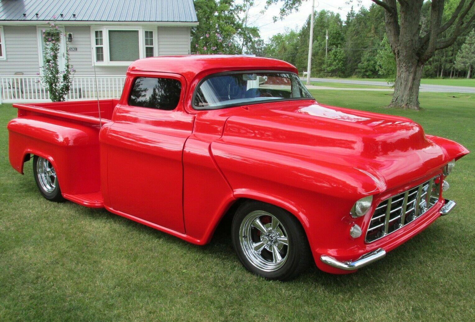 1956 chevrolet pick up custom chopped big block