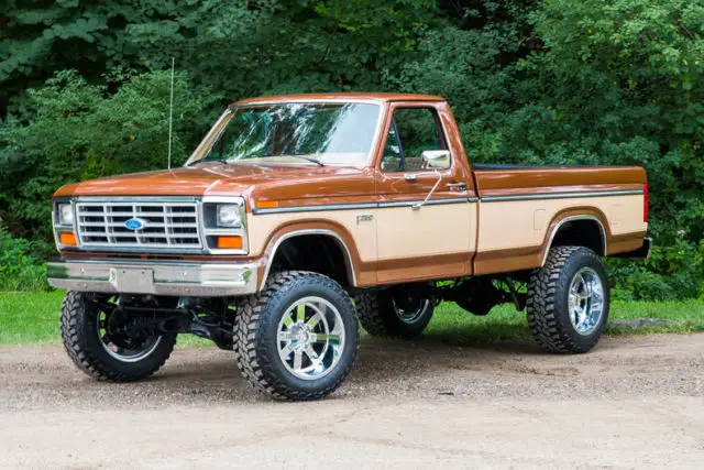 restored f250 4x4! ford 460ci v8, c6 automatic, factory a/c, ps, pb, disc & more