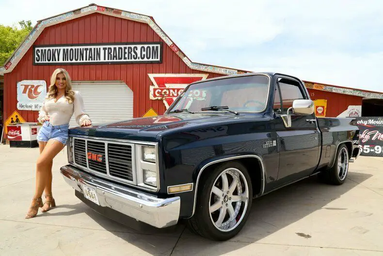 1985 gmc high sierra 1500 350 v8 factory ac 350 turbo custom wheels tn truck