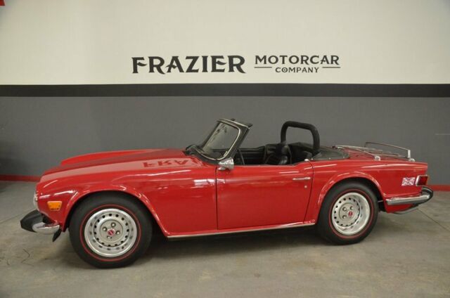 rock solid southern california tr6 roadster with high integrity red/black