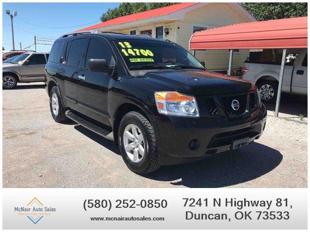 used 2013 nissan armada sv duncan, ok 73533 for sale in duncan, oklahoma