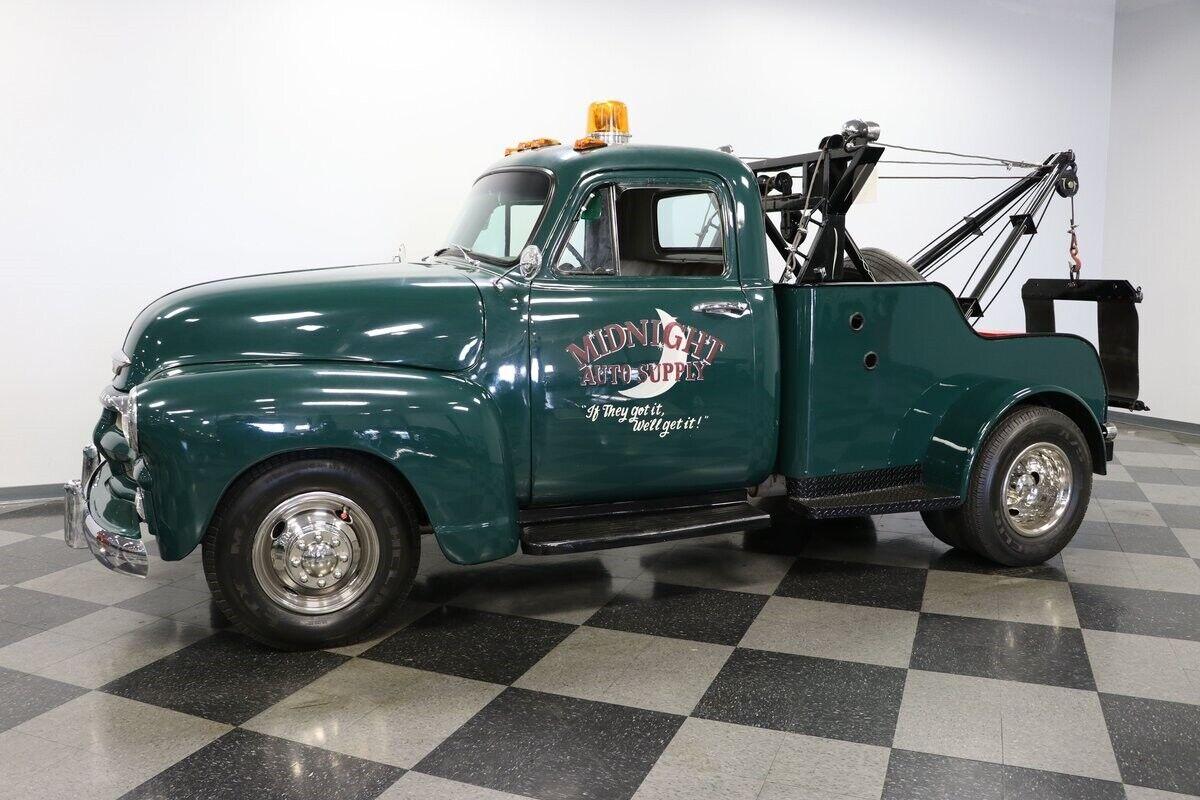 1954 chevrolet pickup tow truck dually green manual 94748 miles