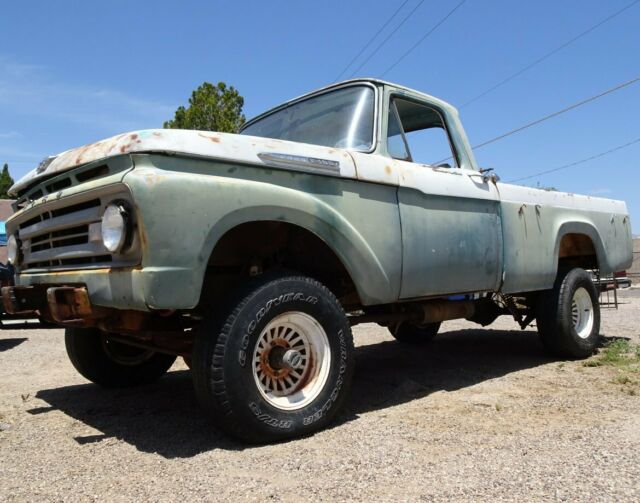 1962 ford f100 truck 4x4 v8 stick high boy custom cab barn find az survivor find