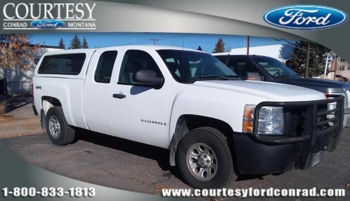 2007 chevrolet silverado 1500 work truck work truck 4dr extended cab 4wd 5.8 ft. sb for sale in conrad, montana